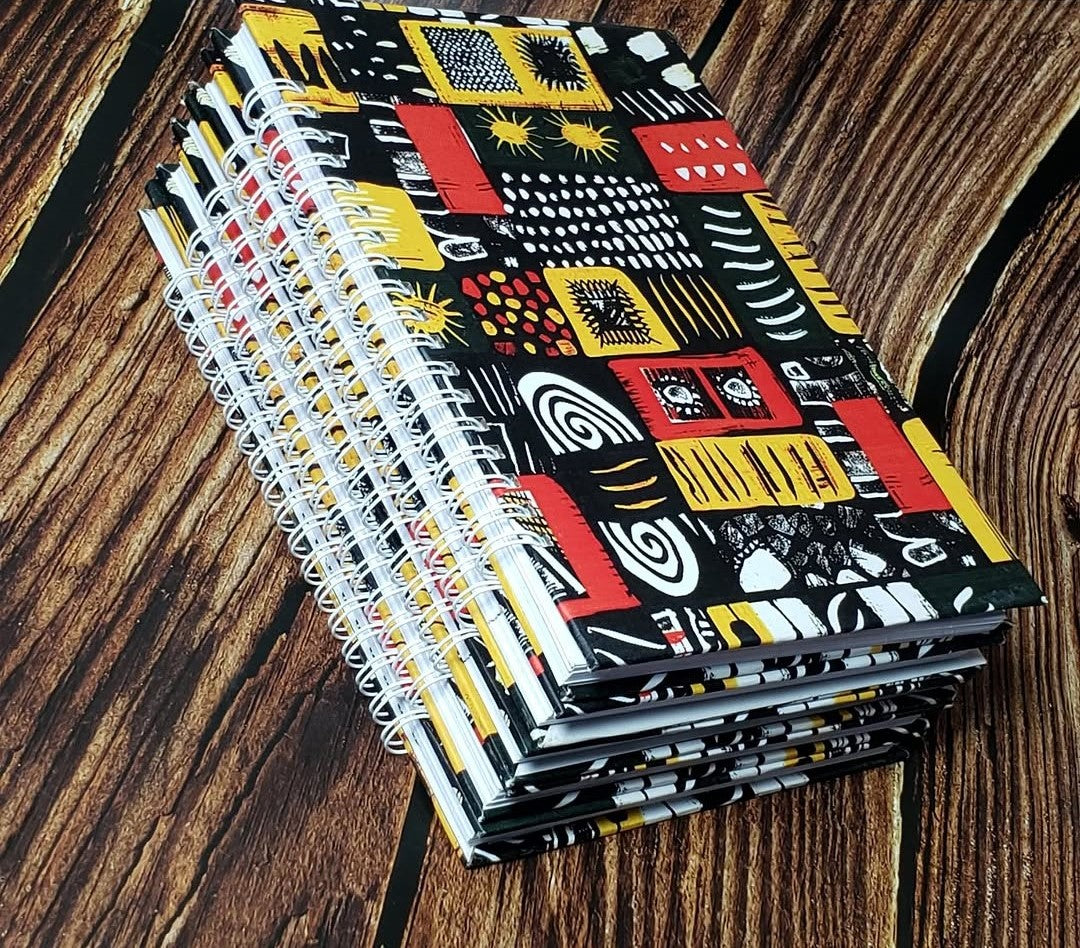 African Print A5 Hardcover Notebook - 012