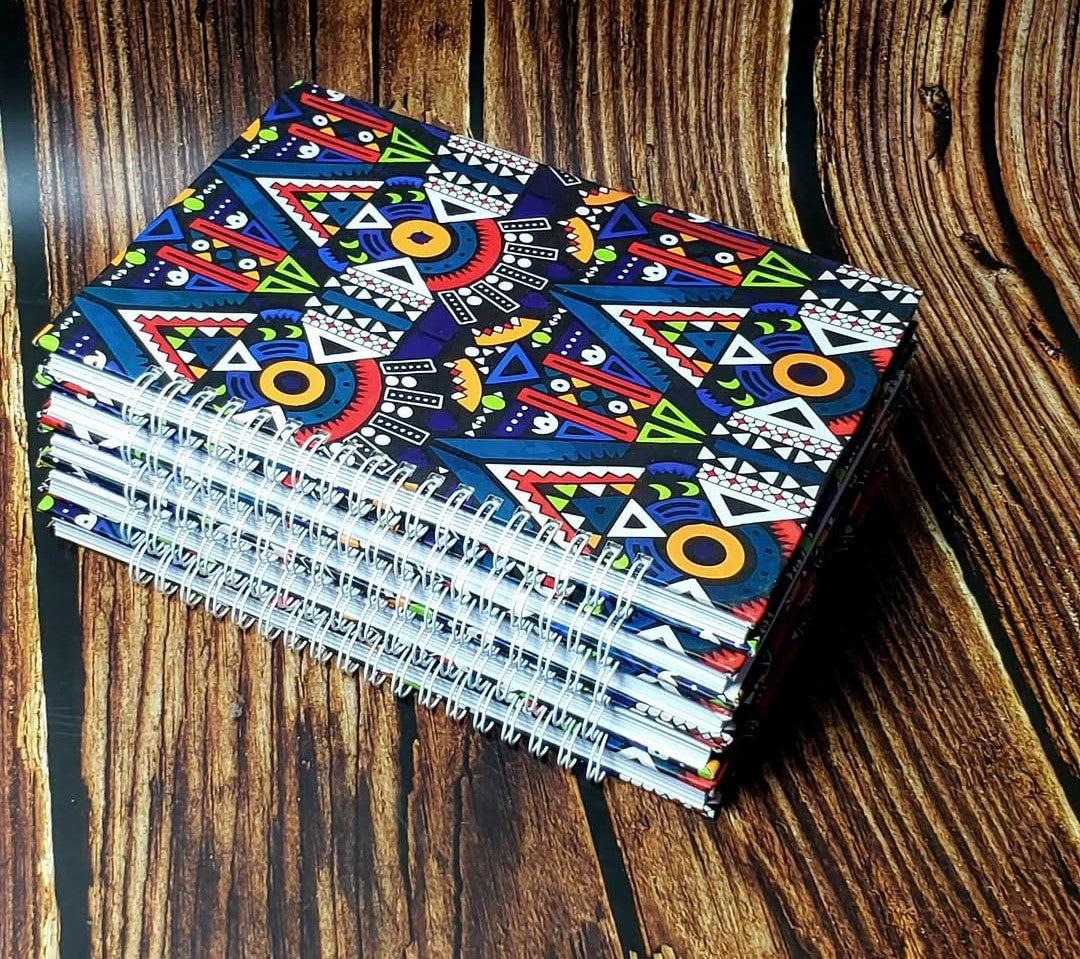 African Print A5 Hardcover Notebook - 015