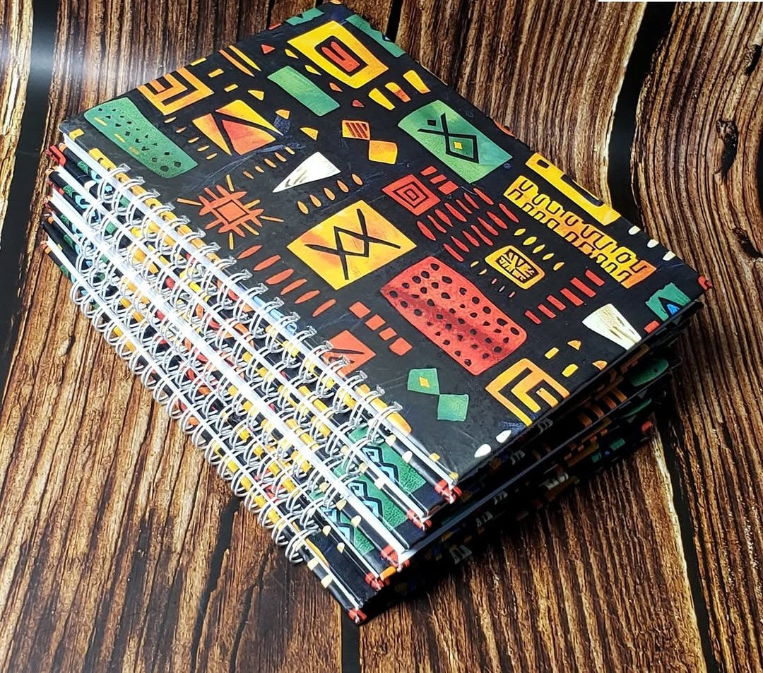 African Print A5 Hardcover Notebook - 016