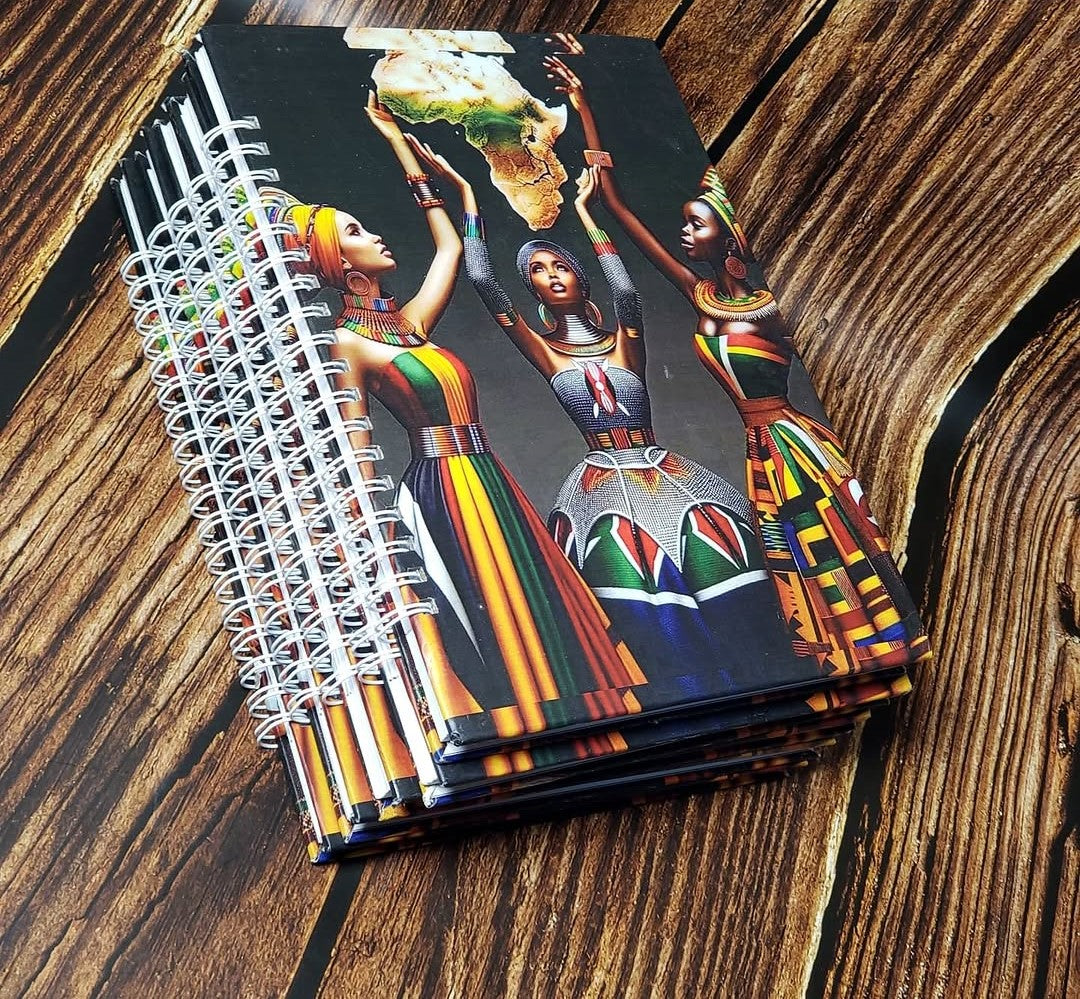 African Women Print A5 Hardcover Notebook - 017