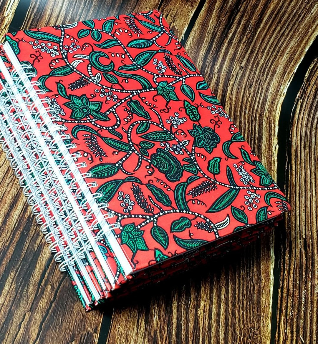 African Print A5 Hardcover Notebook - 018