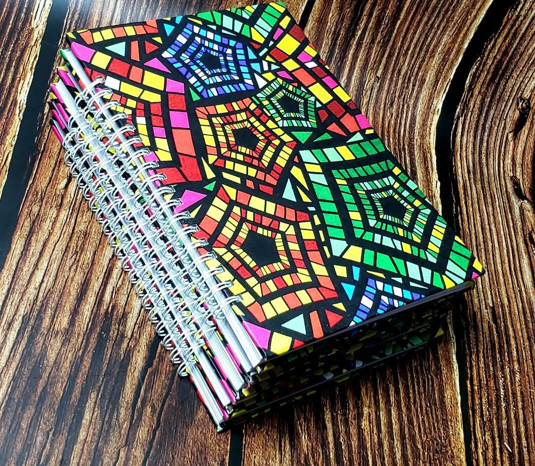 African Print A5 Hardcover Notebook - 019