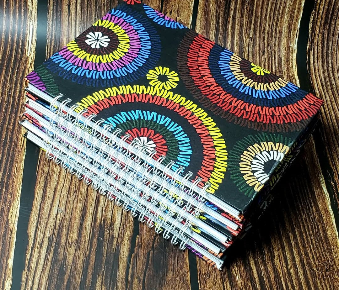 African Print A5 Hardcover Notebook - 020