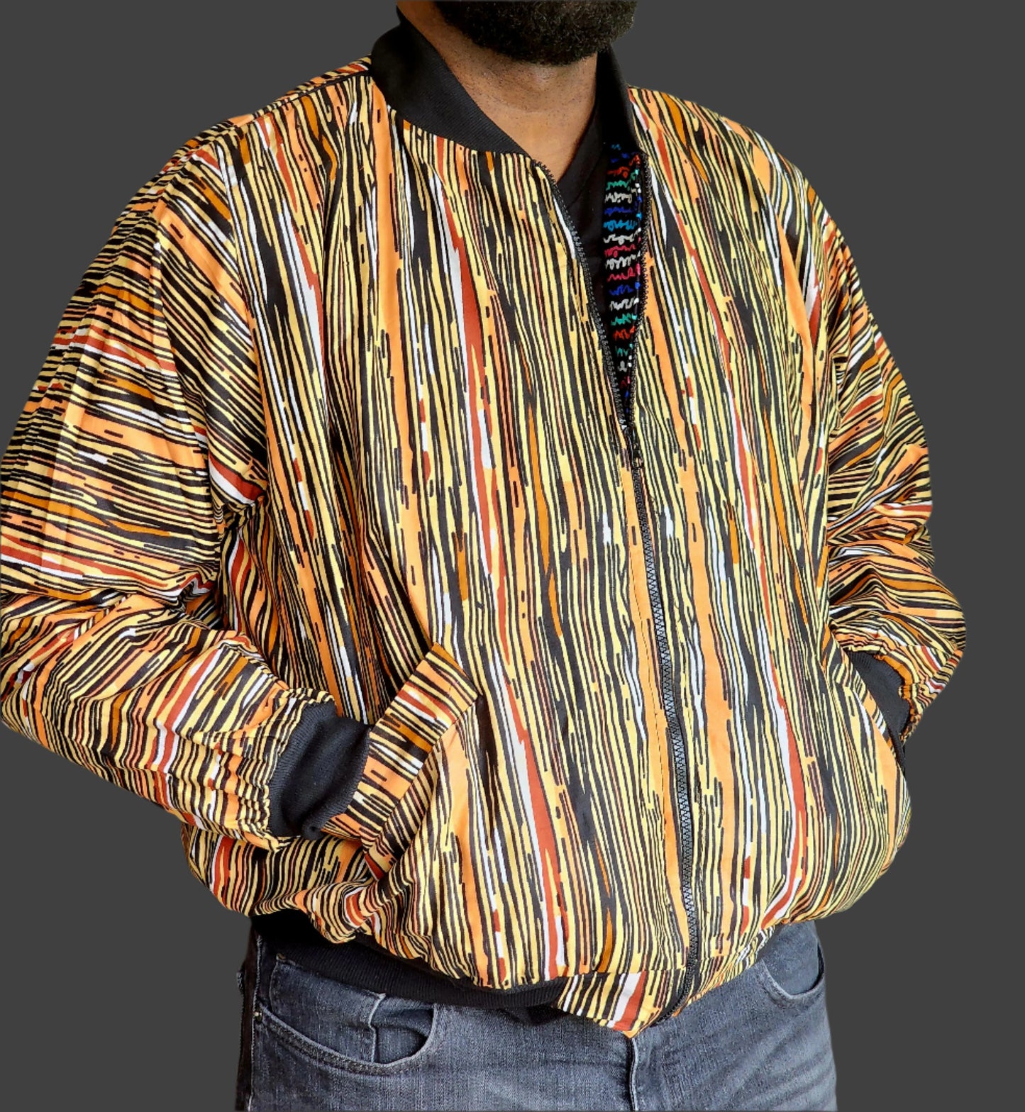 Zola Unisex Reversible Bomber Jacket - (003)