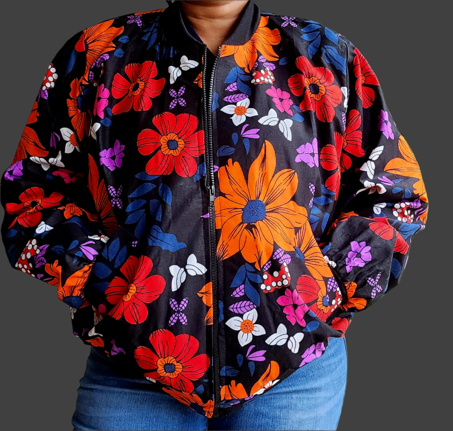 Zola Unisex Reversible Bomber Jacket - (006)