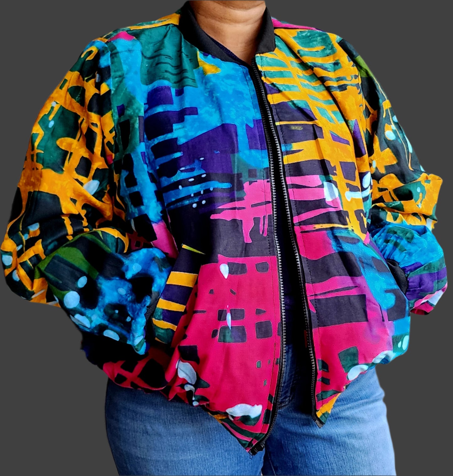 Zola Unisex Reversible Bomber Jacket - (005)