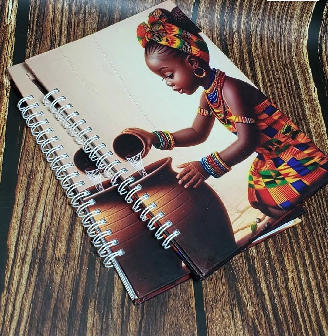 African Print A5 Hardcover Notebook - 021