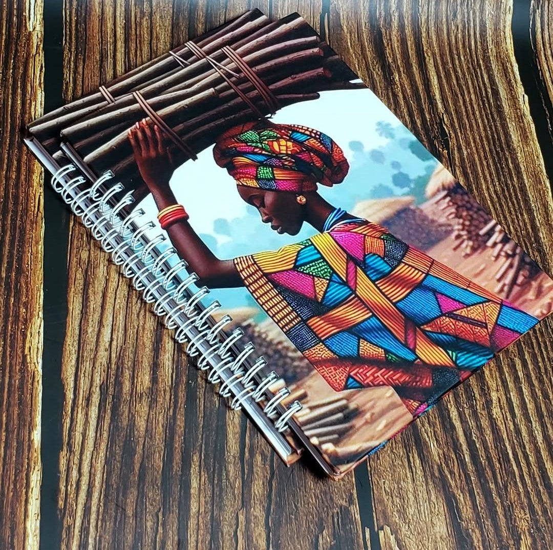 African Print A5 Hardcover Notebook - 023