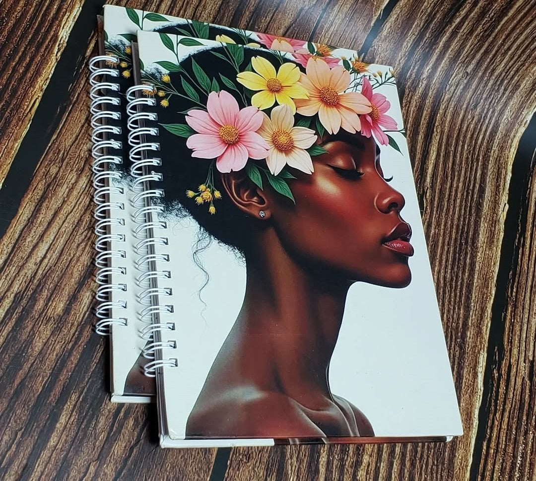 African Print A5 Hardcover Notebook - 027