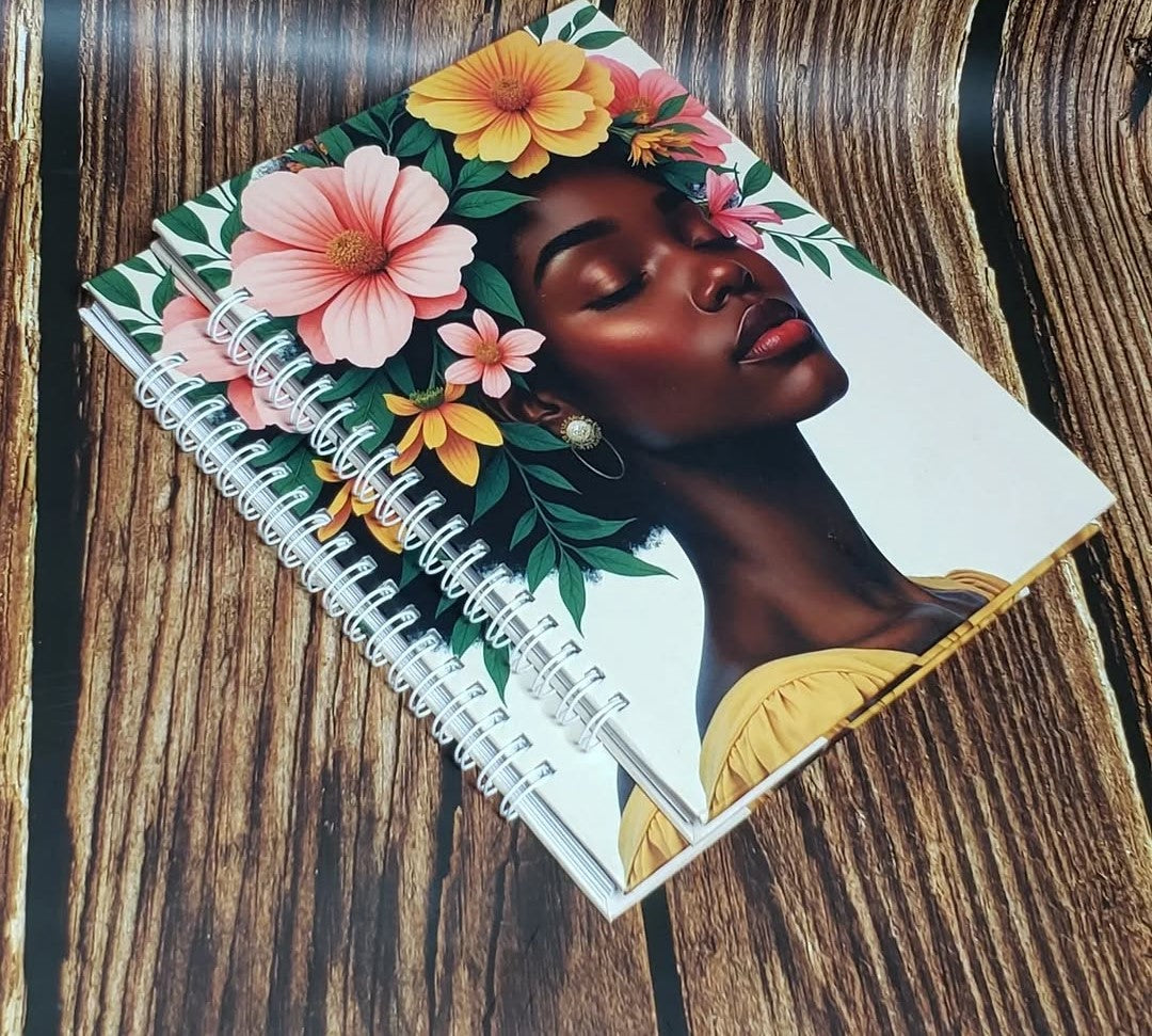 African Print A5 Hardcover Notebook - 028