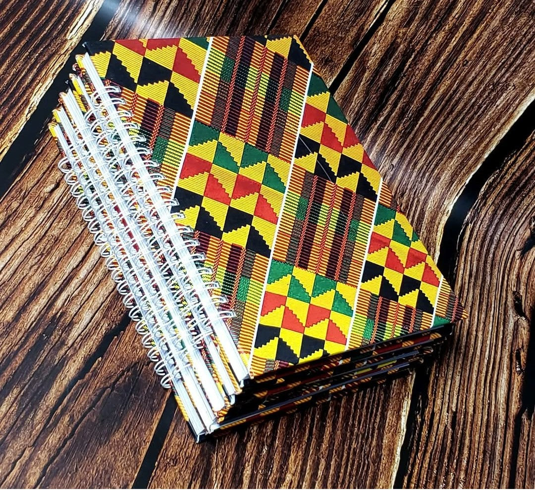African Print A5 Hardcover Notebook - 002