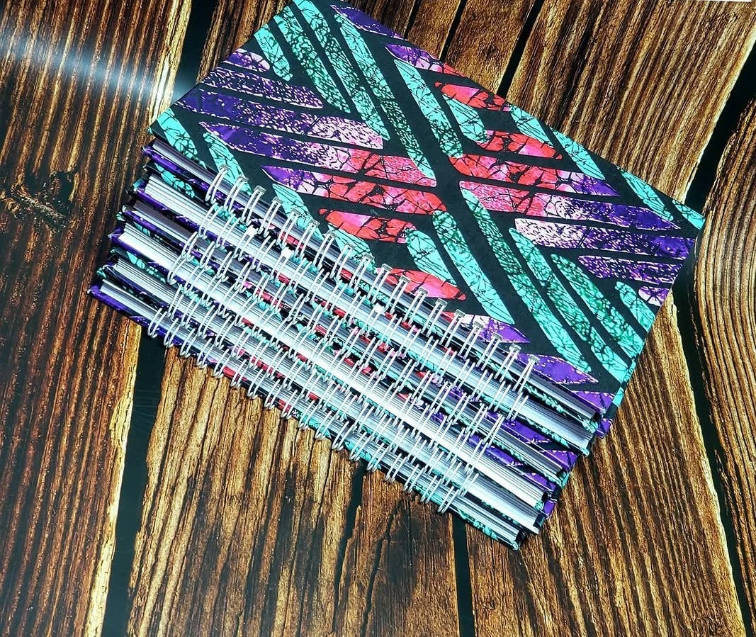 African Print A5 Hardcover Notebook - 004