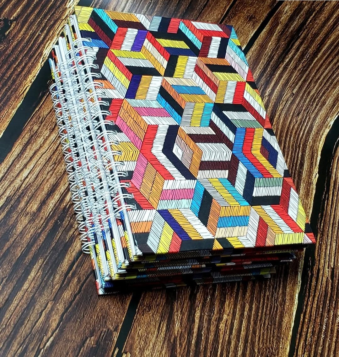 African Print A5 Hardcover Notebook - 005