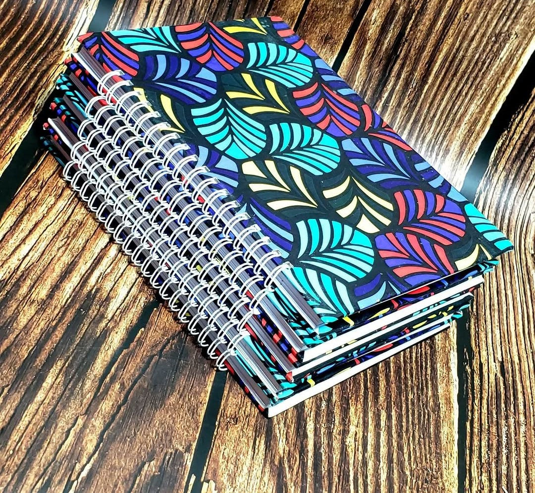 African Print A5 Hardcover Notebook - 008