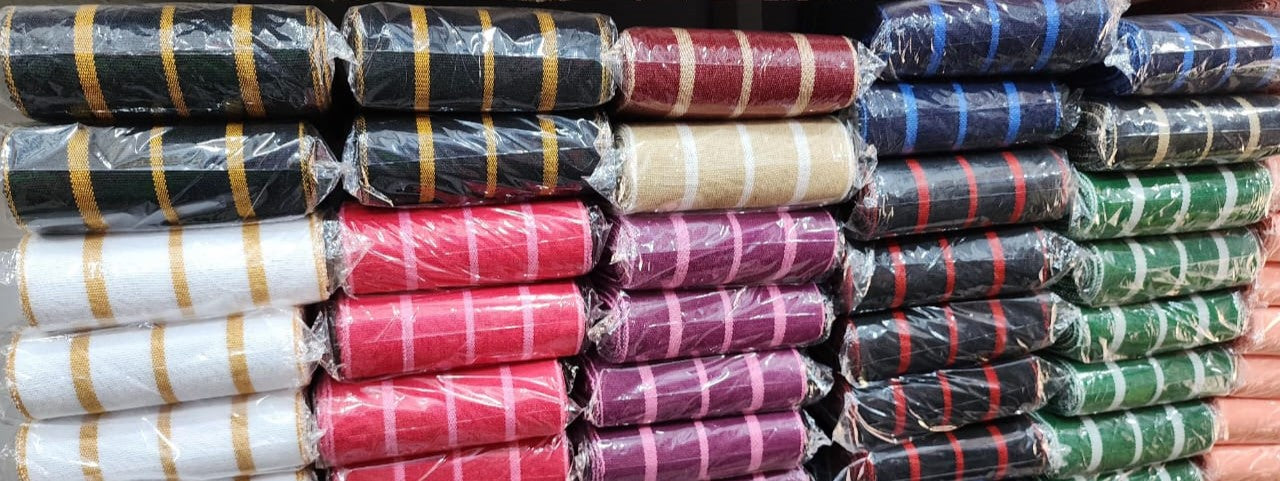 Cotton Aso Oke Bundle - Striped