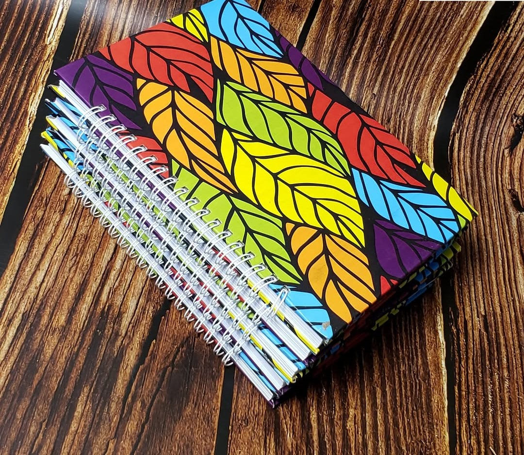 African Print A5 Hardcover Notebook - 007