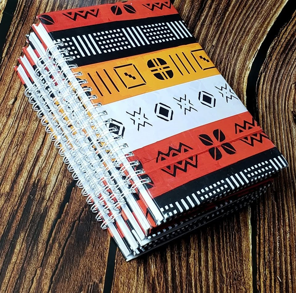 African Print A5 Hardcover Notebook - 011