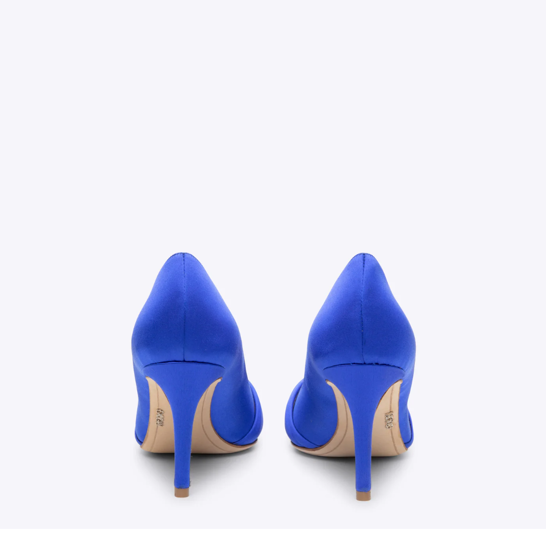 Rodo Royal Blue Satin Pumps