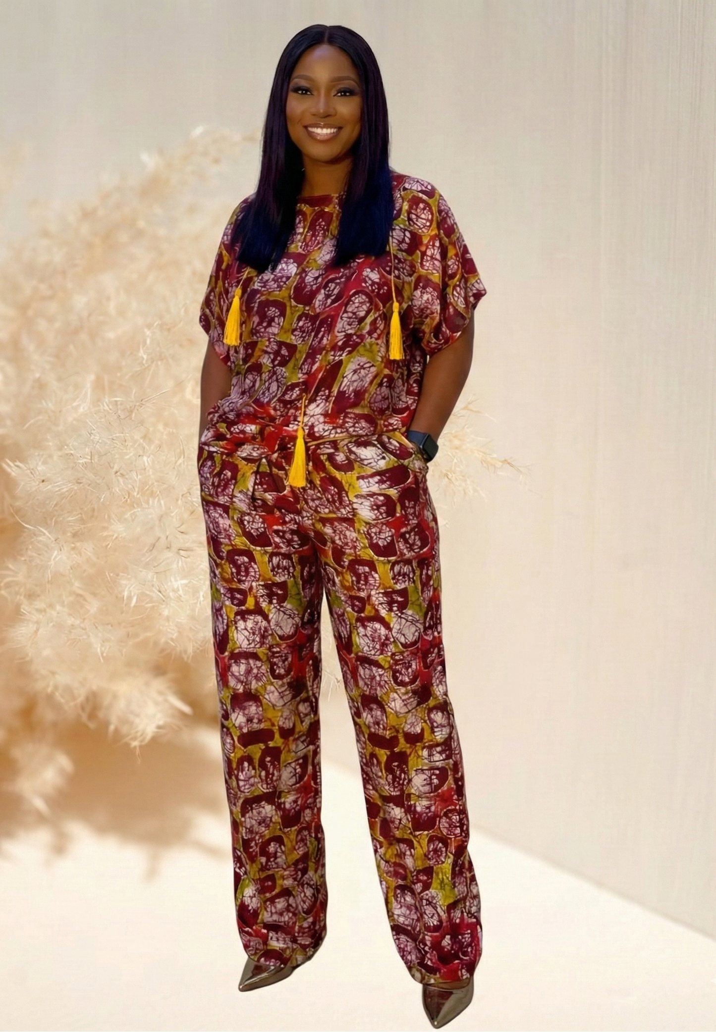 Esenam Silk & Chiffon Set - 003