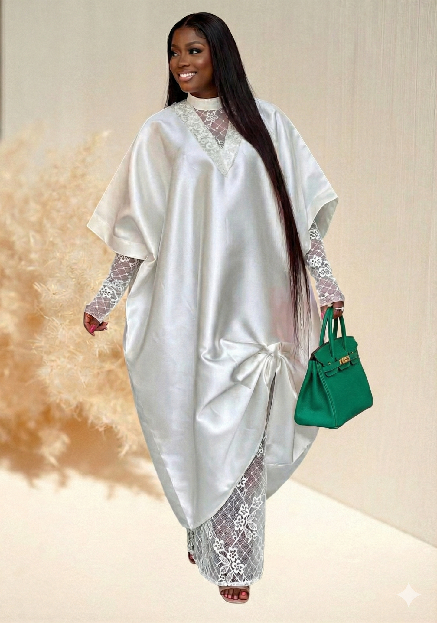 Elise two piece chantilly lace dress set