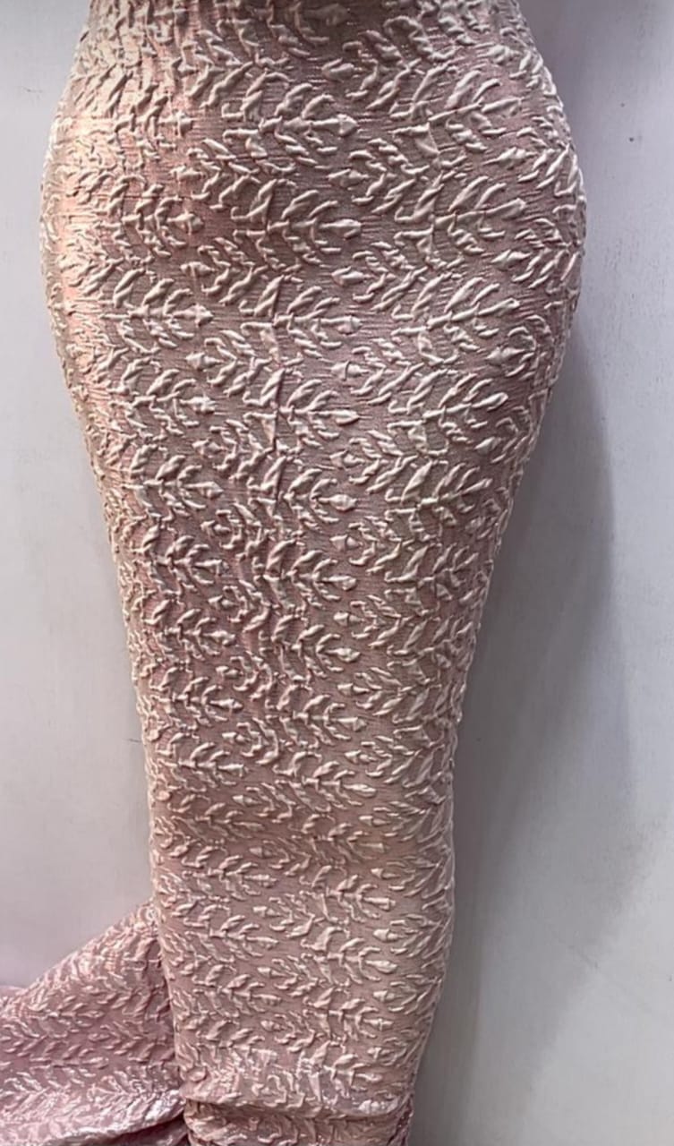 Pink Brocade Fabric