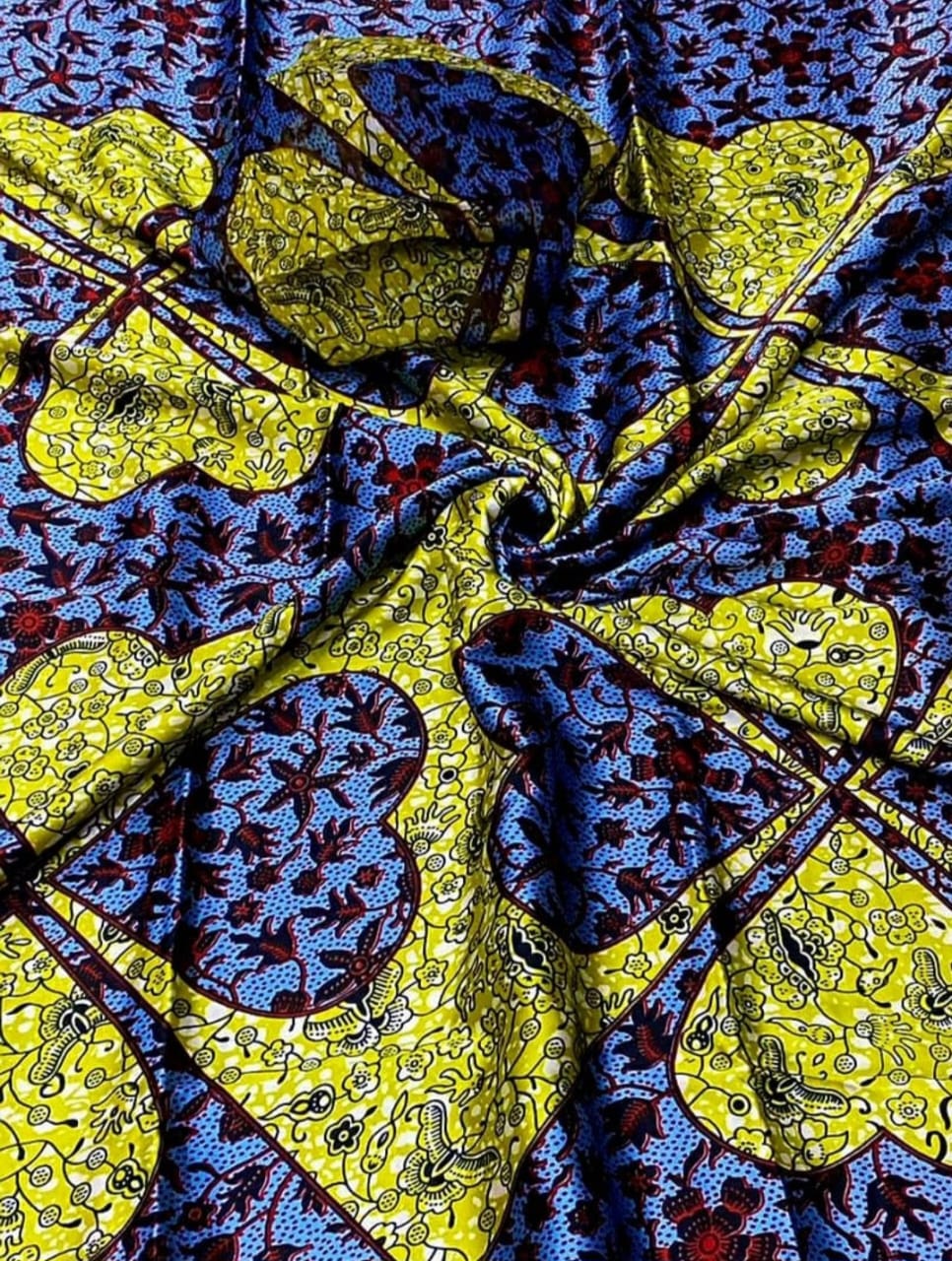 Adire Silk & Chiffon Fabric - 007
