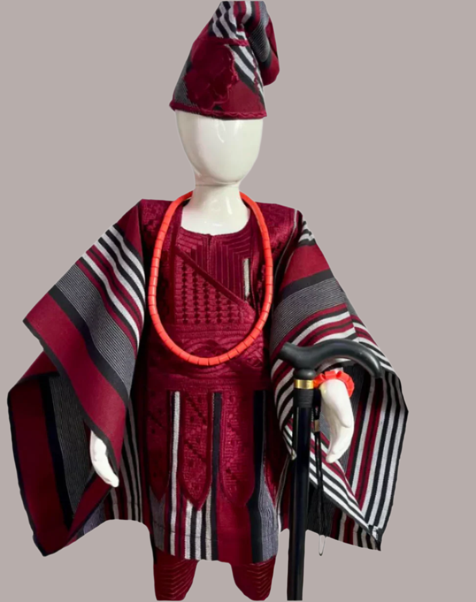 Oluwatobi 3 piece Asooke Agbada Set - Style - 007