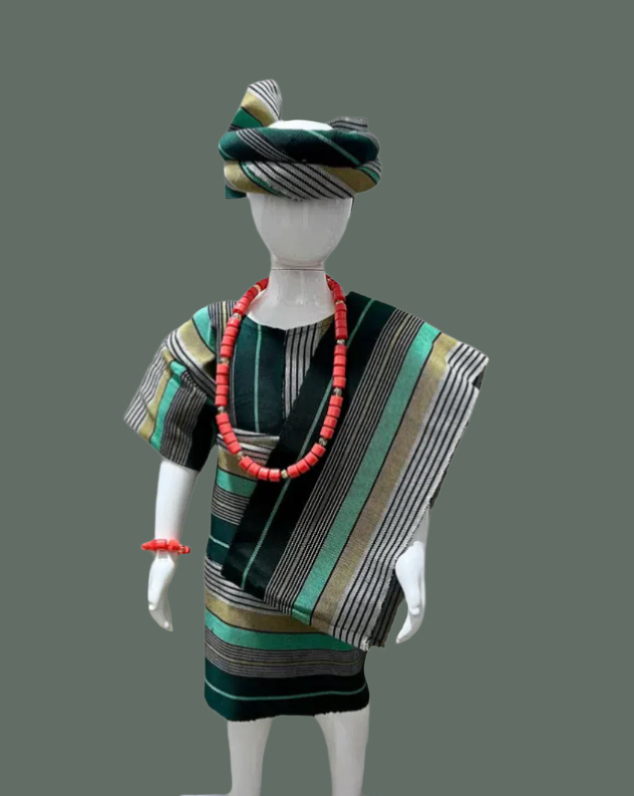 Apeke Girls' Traditional Set – Green