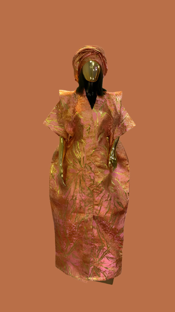 African Dress Damask Boubou | Danshiki | Kaftan | Jalabiya | Rich Aunty | Nigerian Dress| Party Dress | Boubou| African Dress | Rich Madam