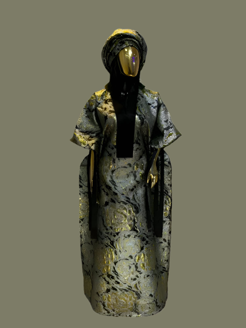 African Dress Damask Boubou | Danshiki | Kaftan | Jalabiya | Rich Aunty | Nigerian Dress| Party Dress | Boubou| African Dress | Rich Madam