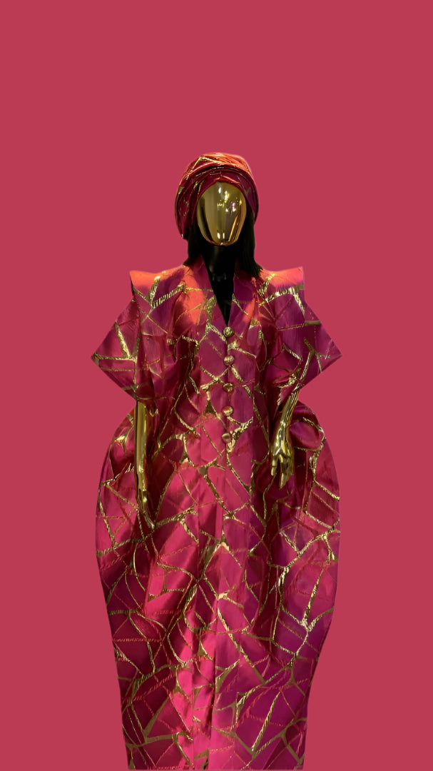 African Dress Damask Boubou | Danshiki | Kaftan | Jalabiya | Rich Aunty | Nigerian Dress| Party Dress | Boubou| African Dress | Rich Madam