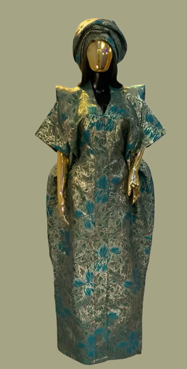 African Dress Damask Boubou | Danshiki | Kaftan | Jalabiya | Rich Aunty | Nigerian Dress| Party Dress | Boubou| African Dress | Rich Madam