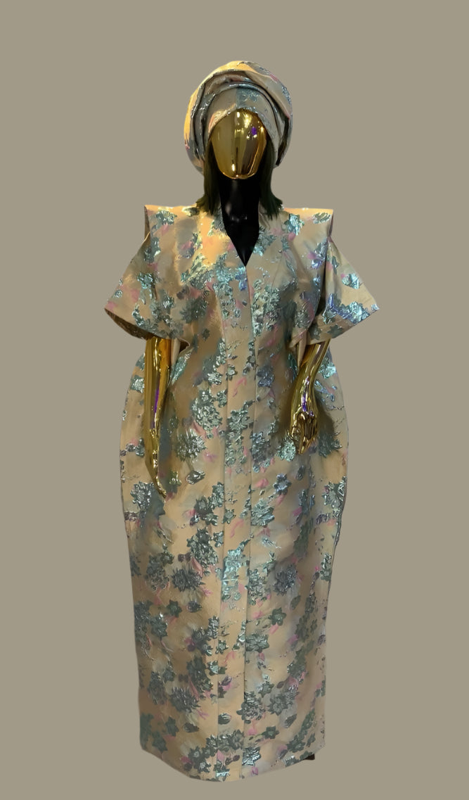African Dress Damask Boubou | Danshiki | Kaftan | Jalabiya | Rich Aunty | Nigerian Dress| Party Dress | Boubou| African Dress | Rich Madam
