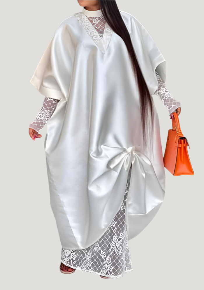 Élise – Off-White 2-Piece Set Chantilly Lace & Mikado
