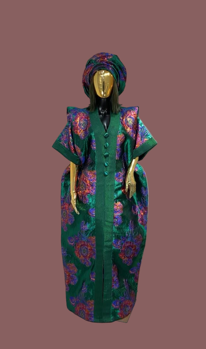 African Dress Damask Boubou | Danshiki | Kaftan | Jalabiya | Rich Aunty | Nigerian Dress| Party Dress | Boubou| African Dress | Rich Madam