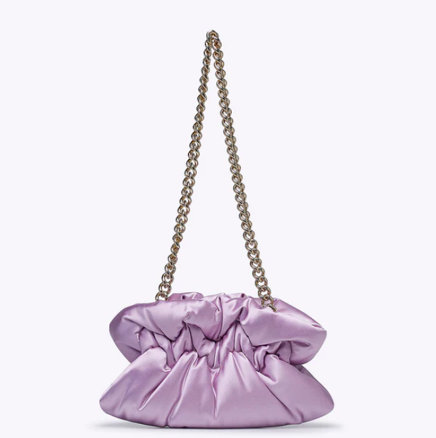 Rodo Lilac Satin Soft Clutch