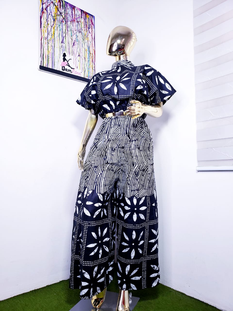 Monochrome Top and Pants Set