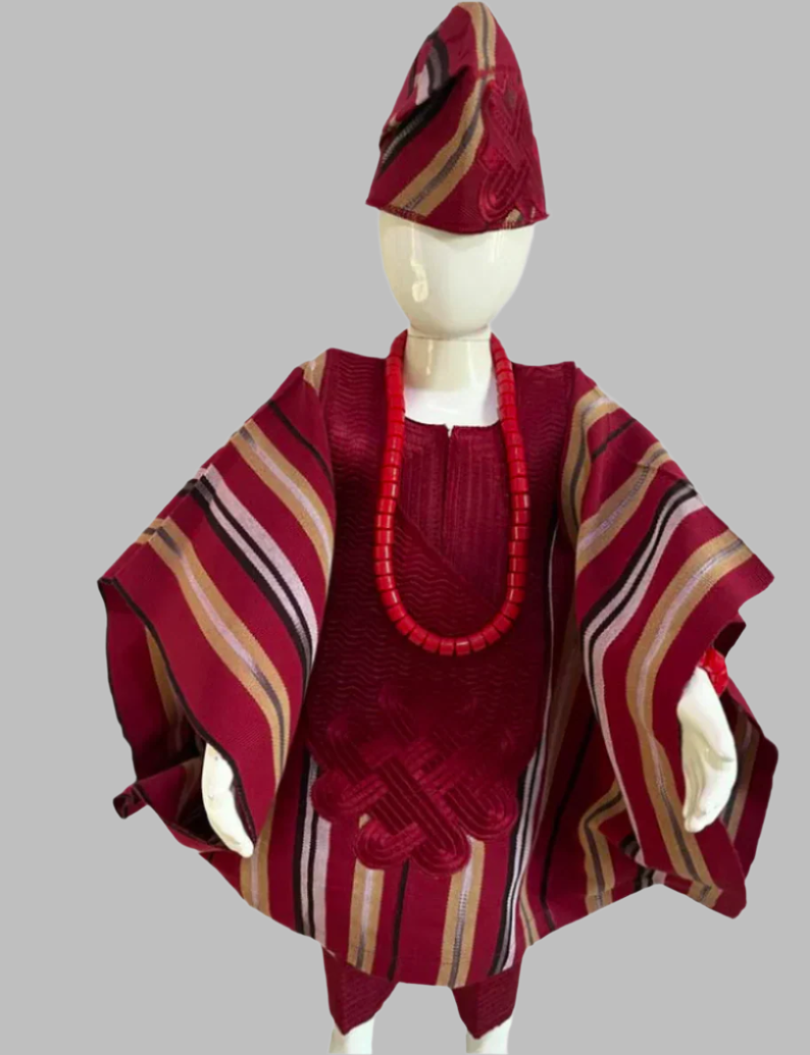 Oluwatobi 3 piece Asooke Agbada Set - Style - 008