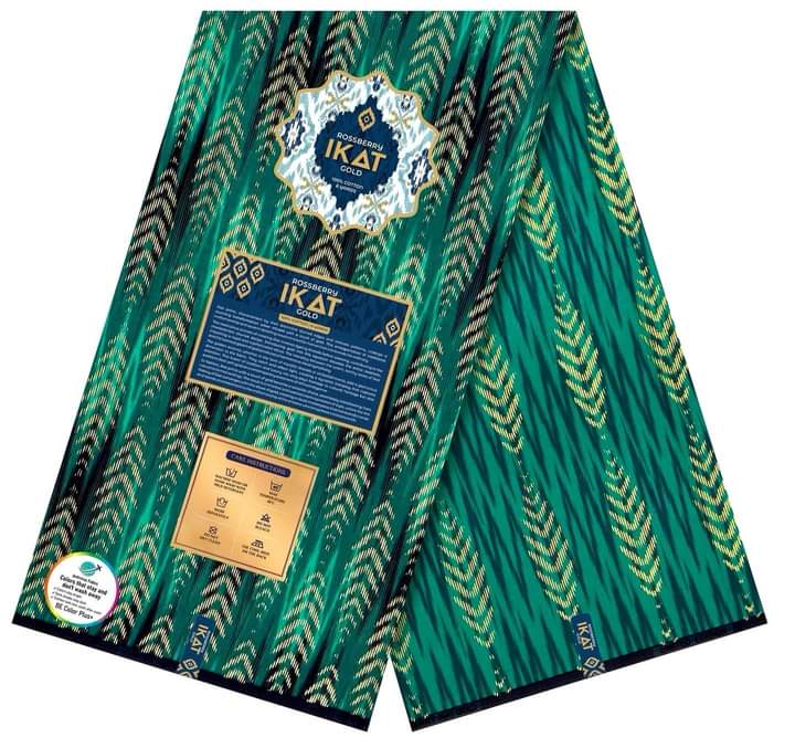 Rossberry Ikat Gold - Green