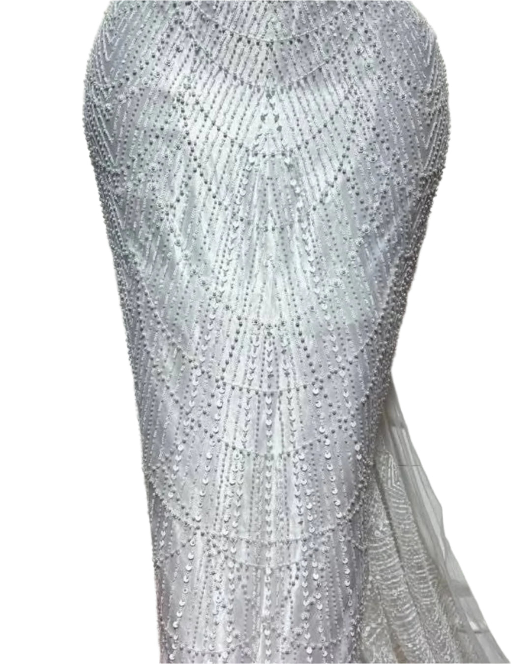 White Beaded Lace - 5 Yards