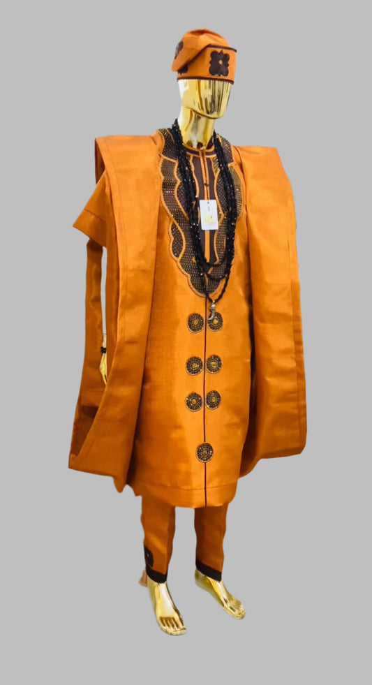 Bamidele Agbada set and Matching Cap