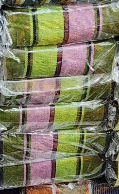 Cotton Aso Oke Bundle - Green Multi