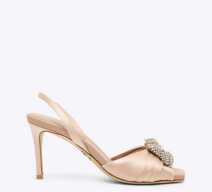 Rodo Blush Satin Sandals