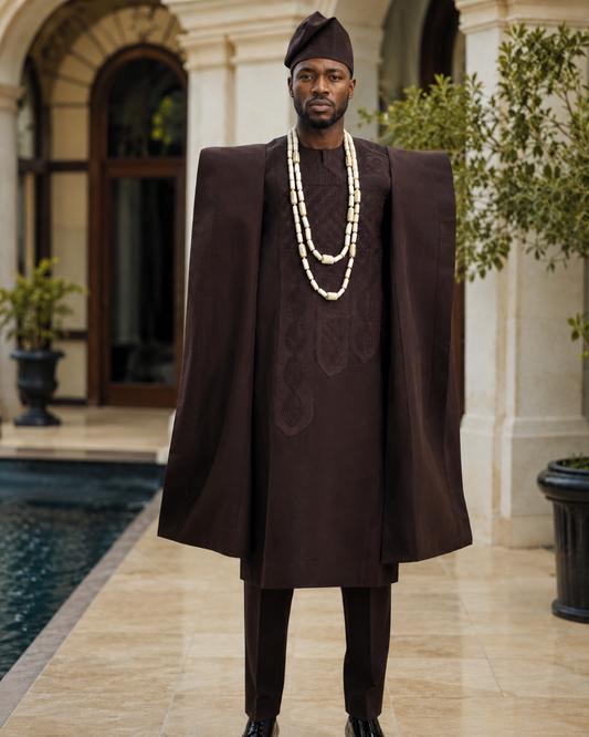 Odùndun Elegance Asooke Agbada Set