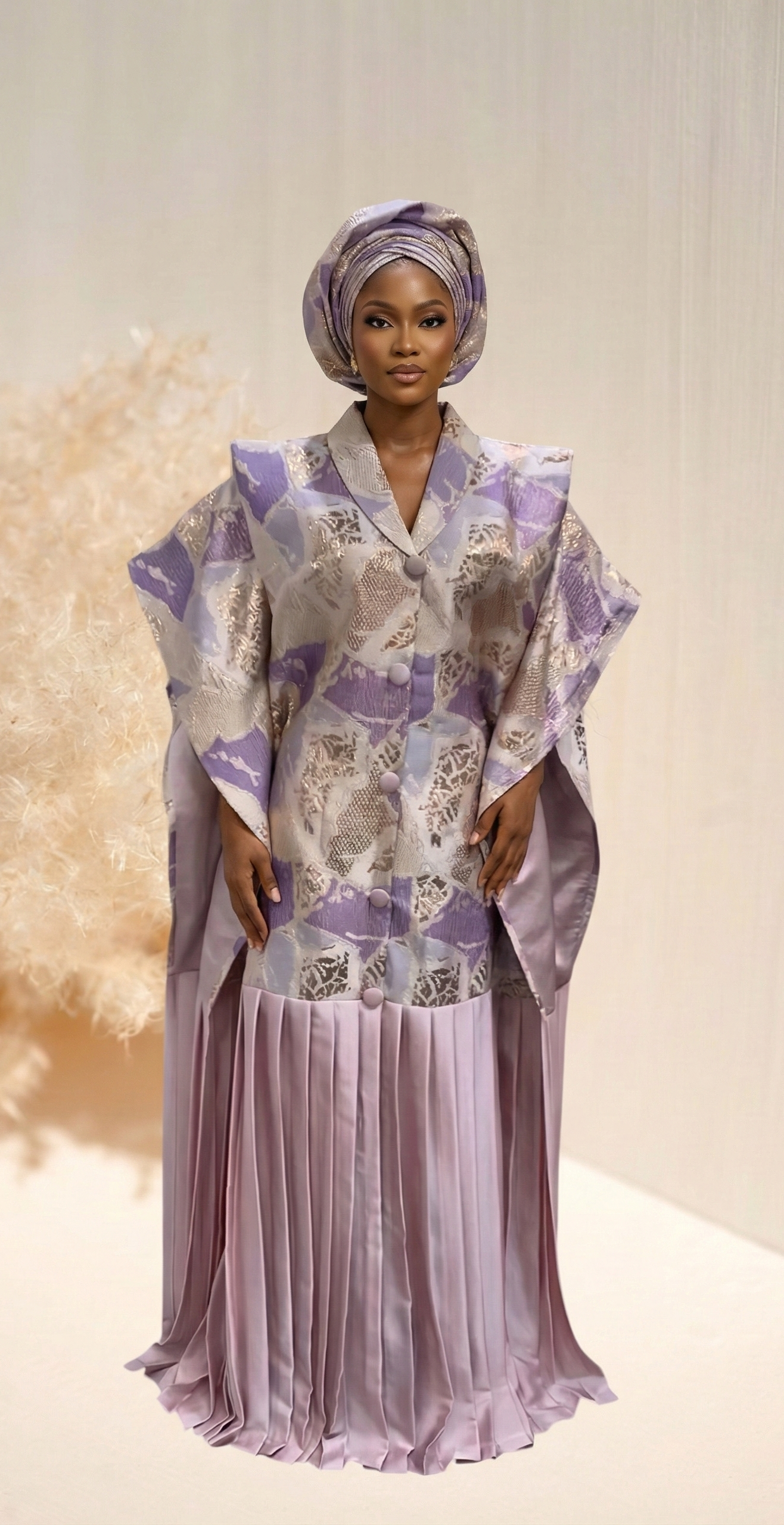 Adun Boubou - Lilac Gold