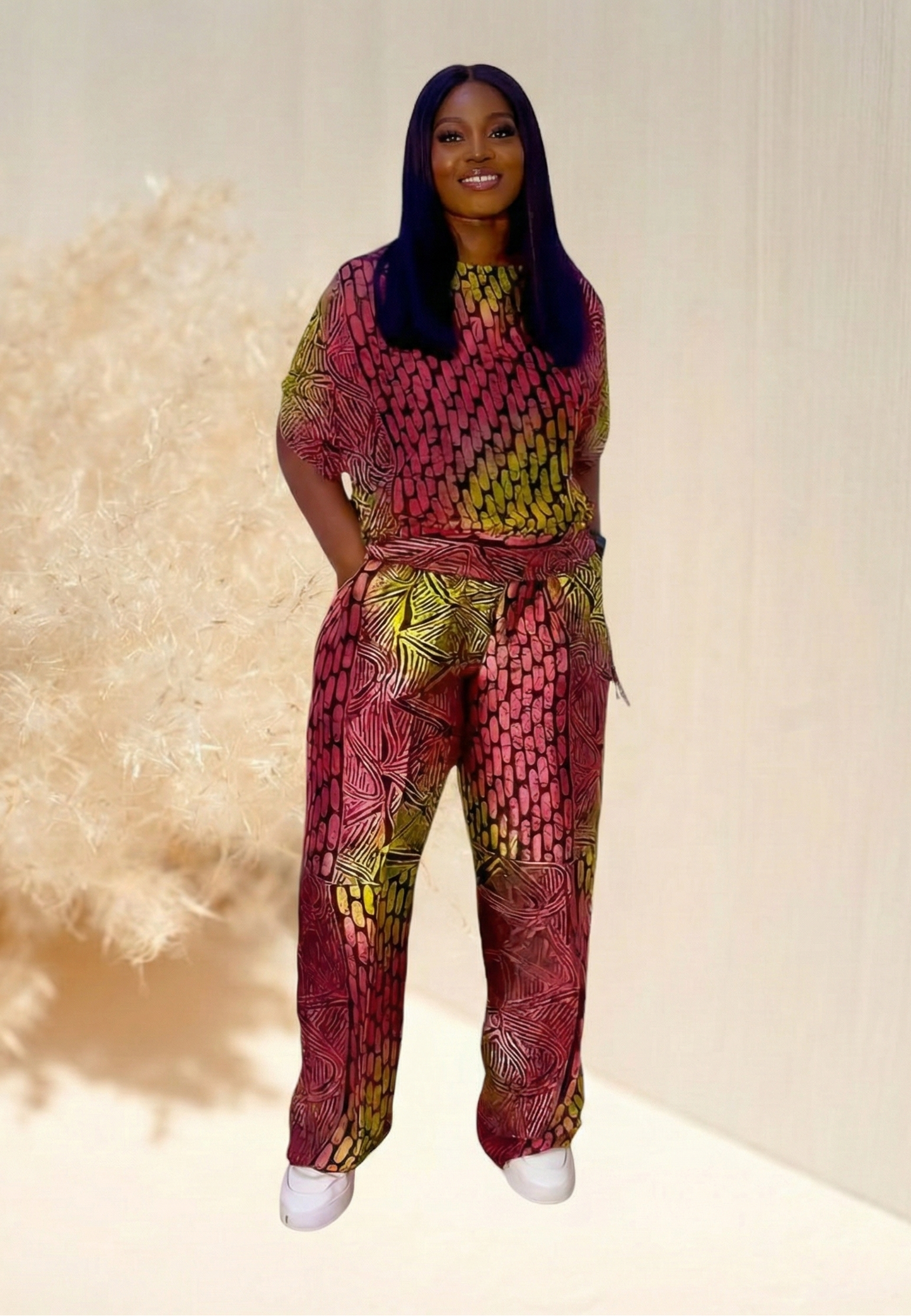 Esenam Silk & Chiffon Set - 002