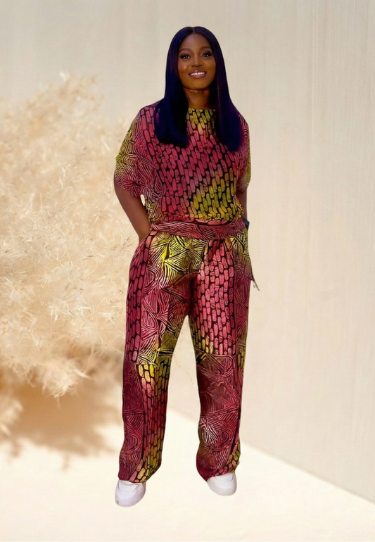 Esenam Silk & Chiffon Set - 002