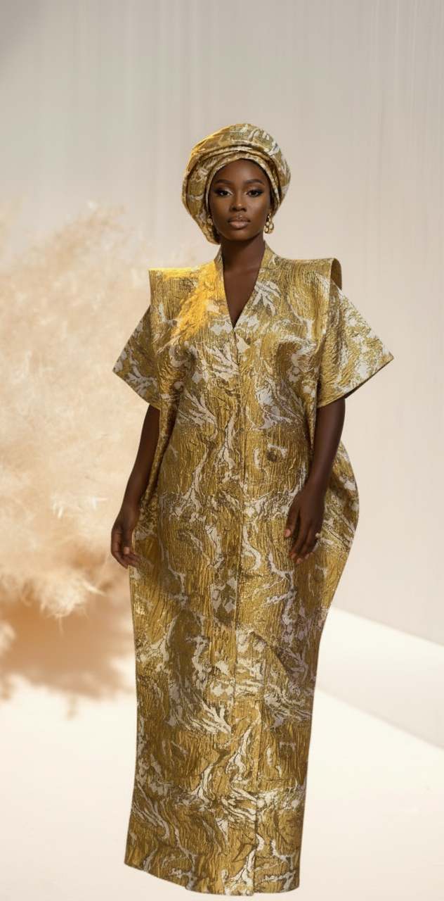 African Dress Damask Boubou