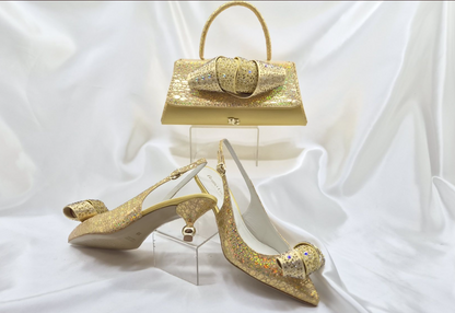 Shania Luxe Schuh- und Taschen-Set