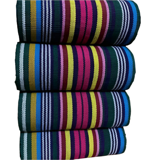 Vintage Cotton Aso Oke Bundle - Striped Multi